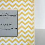 Yellow Chevron Picture Fram..