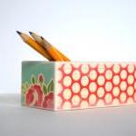 Pretty Polka Dot Pencil Box