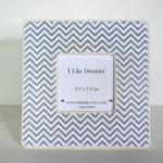 Grey Chevron Picture Frame