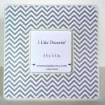 Grey Chevron Picture Frame
