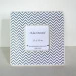Grey Chevron Picture Frame