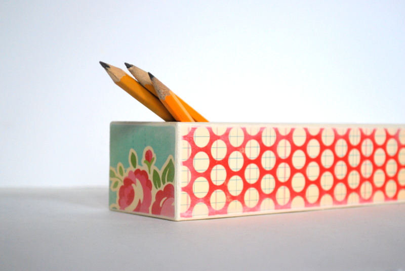 Pretty Polka Dot Pencil Box