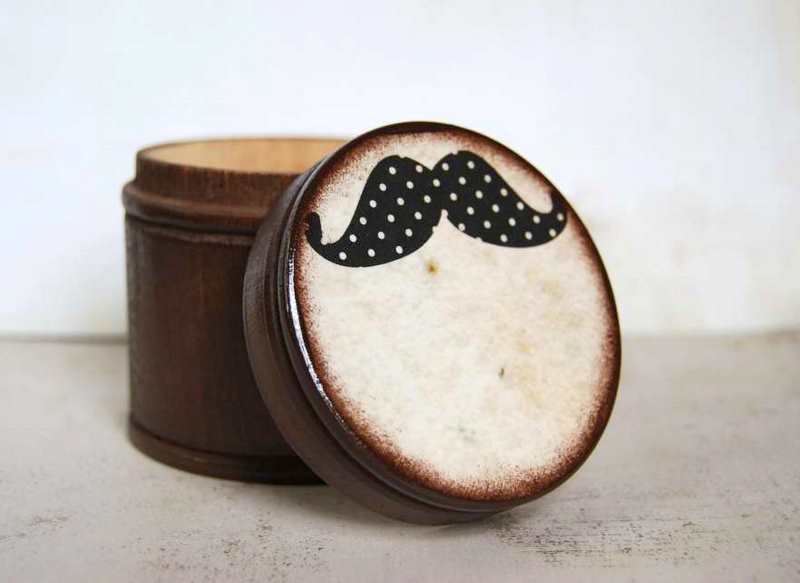 Large Mustache Box