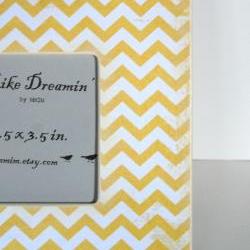 Yellow Chevron Picture Frame
