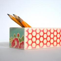 Pretty Polka Dot Pencil Box