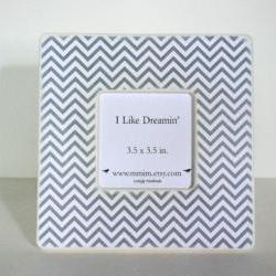 Grey Chevron Picture Frame